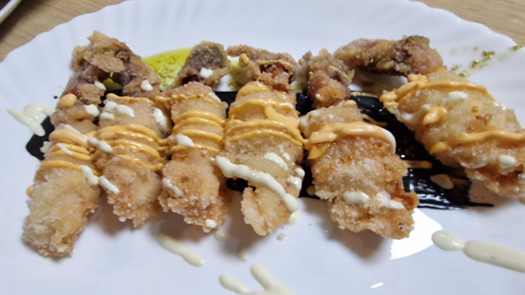 Crujiente de chipirones
